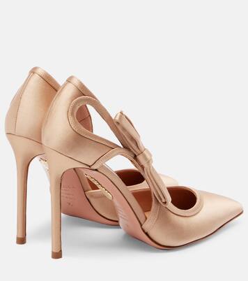 Pumps Soave 105 aus Satin | Aquazzura