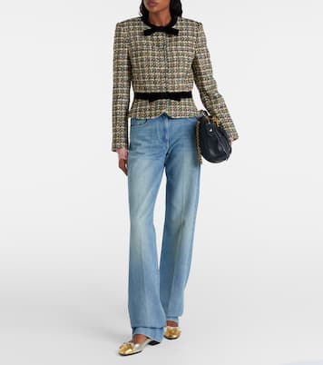 Ballerinas Valet Du Roi aus Metallic-Leder | Valentino Garavani