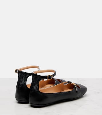 Leonore leather ballet flats | Chloé