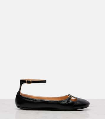 Leonore leather ballet flats | Chloé