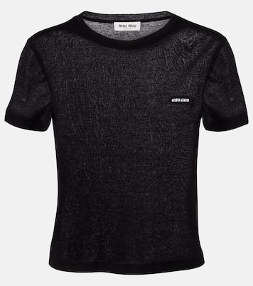 Cotton jersey T-shirt  | Miu Miu