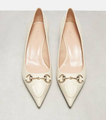 Erin GG Horsebit leather pumps | Gucci