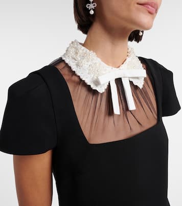 Minikleid aus Crêpe | Self-Portrait