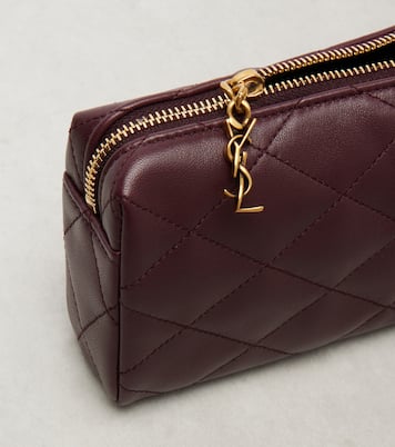 Portafoglio Cassandre in pelle matelassé con catena | Saint Laurent