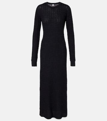 Cable-knit wool maxi dress | Toteme