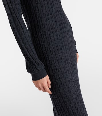 Cable-knit wool maxi dress | Toteme