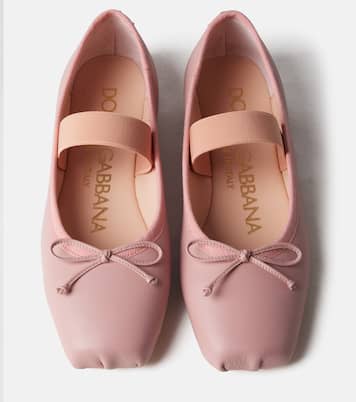 Leather ballet flats | Dolce&Gabbana Kids