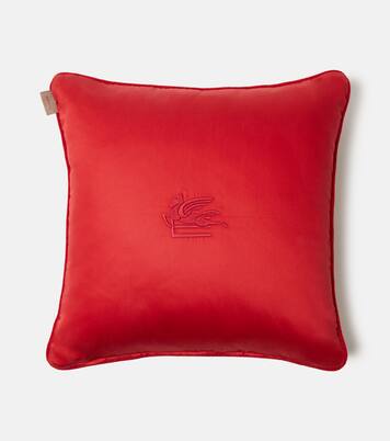 Pegaso paisley cotton cushion | Etro