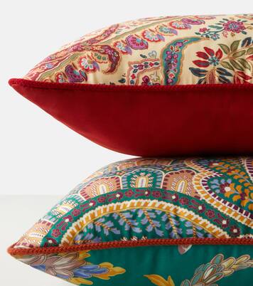Pegaso paisley cotton cushion | Etro