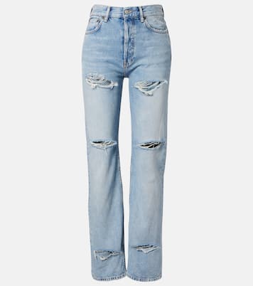 Jeans rectos con efecto desgastado | Acne Studios