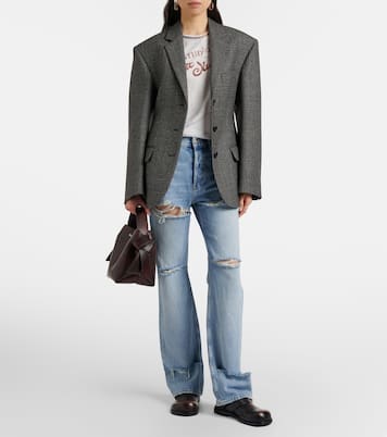 Jeans rectos con efecto desgastado | Acne Studios