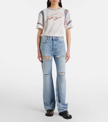 Jeans rectos con efecto desgastado | Acne Studios