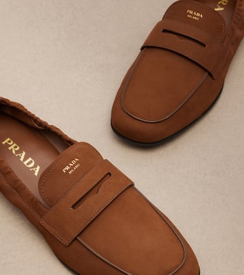 Leather penny loafers | Prada