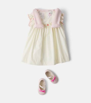 Baby Besticktes Kleid Amantine aus Baumwolle | Bonpoint