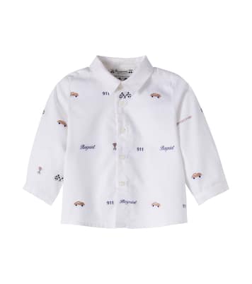 x Porsche Baby Malo cotton jacquard shirt | Bonpoint
