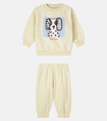Baby Van Dog cotton sweatshirt and sweatpants set | Bobo Choses