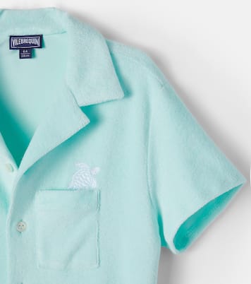 Embroidered cotton terry shirt | Vilebrequin Kids