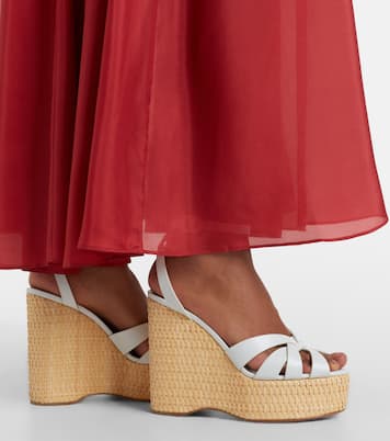 Wedge-Sandalen Copacabana aus Leder | Aquazzura