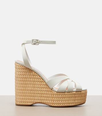 Wedge-Sandalen Copacabana aus Leder | Aquazzura