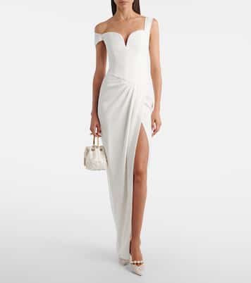Bon Bon Small embellished satin bucket bag | Jimmy Choo