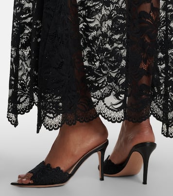 Yvonne蕾丝穆勒鞋 | Gianvito Rossi