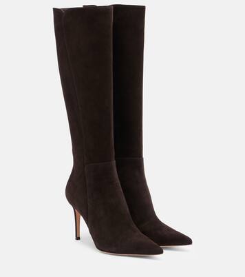 Suede knee-high boots | Gianvito Rossi