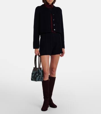 Suede knee-high boots | Gianvito Rossi