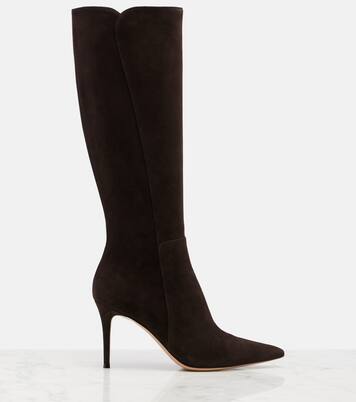 Suede knee-high boots | Gianvito Rossi