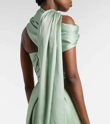 Nova Vixen scarf-detail satin gown | Vivienne Westwood