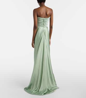 Nova Vixen scarf-detail satin gown | Vivienne Westwood