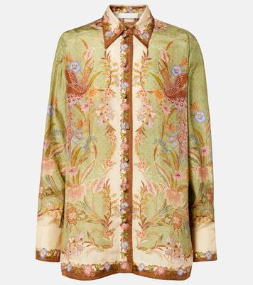 Indra printed silk shirt | Zimmermann