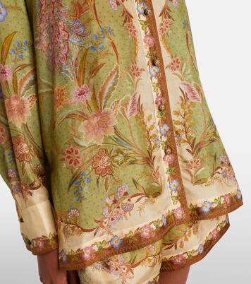 Indra printed silk shirt | Zimmermann