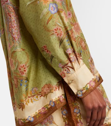 Indra printed silk shirt | Zimmermann