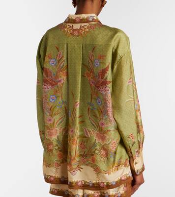 Indra printed silk shirt | Zimmermann