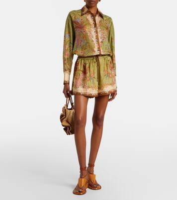 Indra printed silk shirt | Zimmermann