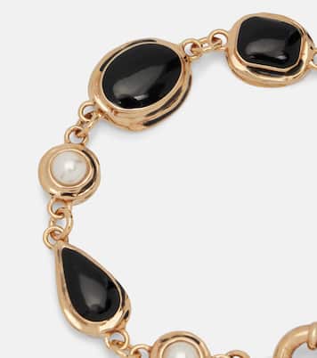Cassandre embellished chain bracelet | Saint Laurent