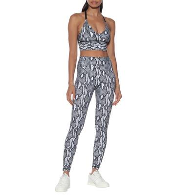 Snake-print sports bra | Adam Selman Sport