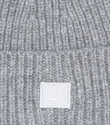 Face罗纹针织羊毛便帽 | Acne Studios Kids