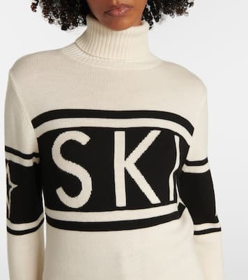 Jersey de cuello alto Schild de lana en intarsia | Perfect Moment