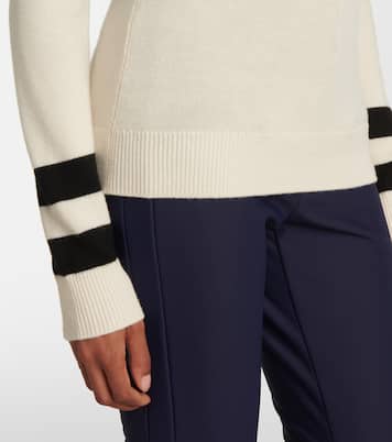 Jersey de cuello alto Schild de lana en intarsia | Perfect Moment