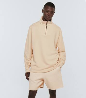Cotton jersey half-zip sweatshirt | Les Tien