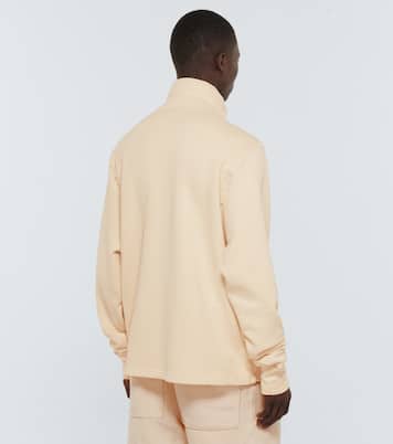 Cotton jersey half-zip sweatshirt | Les Tien