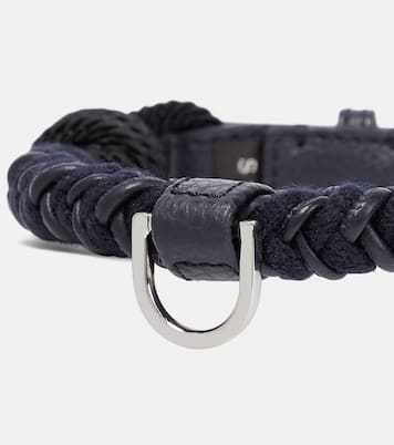 Leather dog collar | Loro Piana