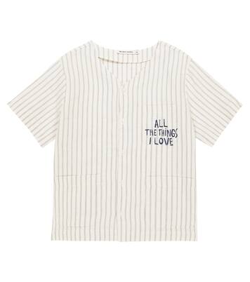 Striped cotton and linen shirt | The New Society