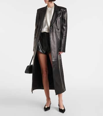 Cappotto doppiopetto in pelle | Magda Butrym