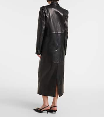 Cappotto doppiopetto in pelle | Magda Butrym