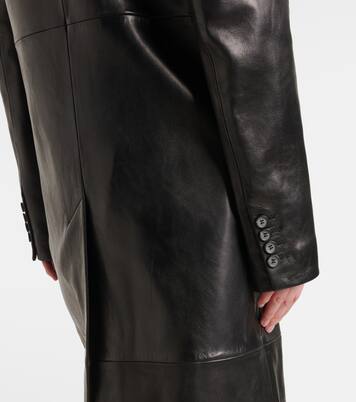 Cappotto doppiopetto in pelle | Magda Butrym