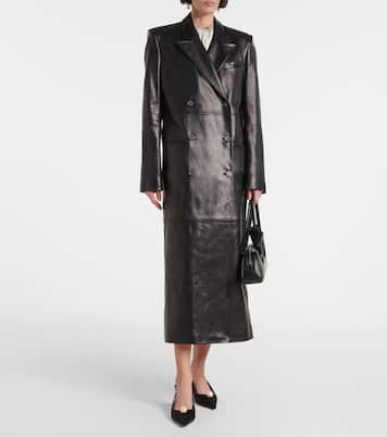 Cappotto doppiopetto in pelle | Magda Butrym