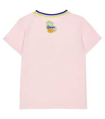 Raie linen and cotton T-shirt | Zimmermann Kids