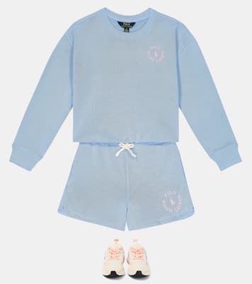 Sweat-shirt en coton mélangé à logo | Polo Ralph Lauren Kids
